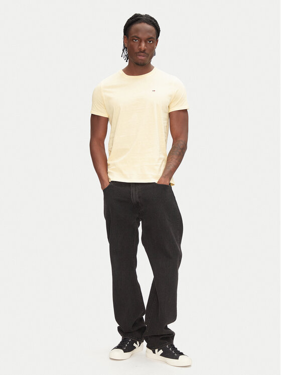 Tommy Jeans Tommy Jeans Tricou DM0DM04411 Galben Slim Fit