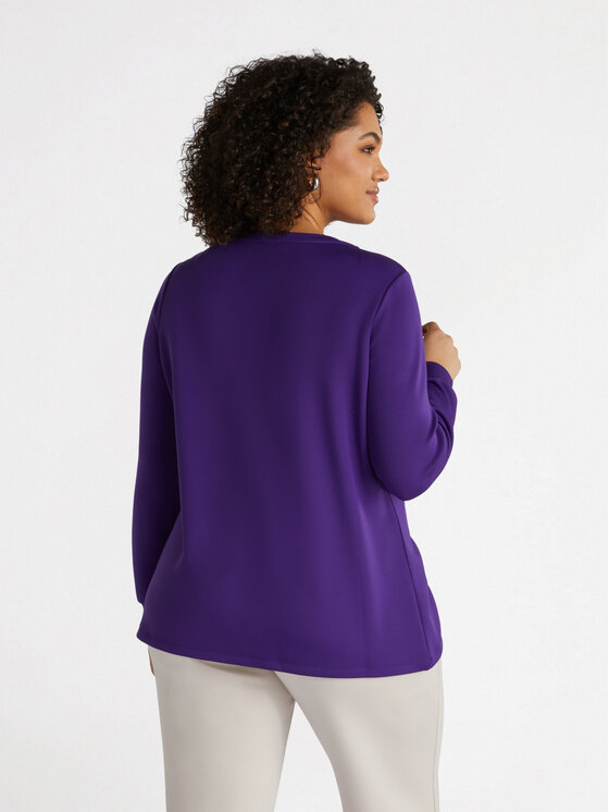 Fiorella Rubino Fiorella Rubino Felpa G868L008225N029 Viola Regular Fit