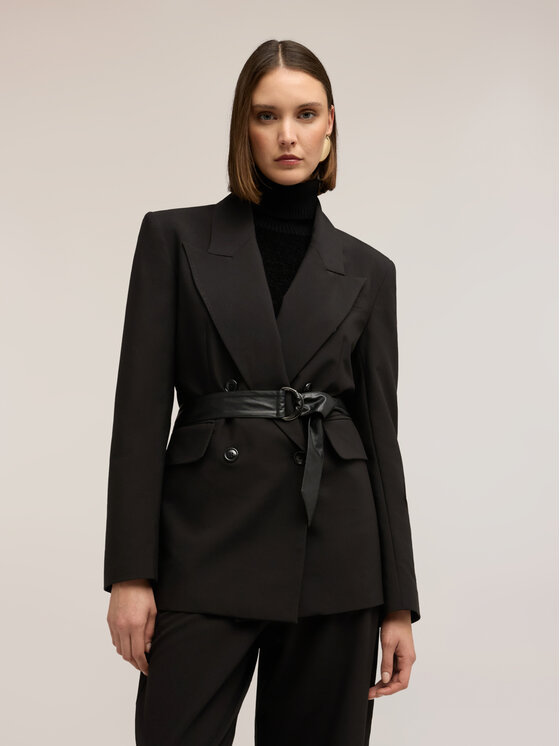 Motivi Motivi Giacca di transizione Q089Q001119N033 Nero Regular Fit