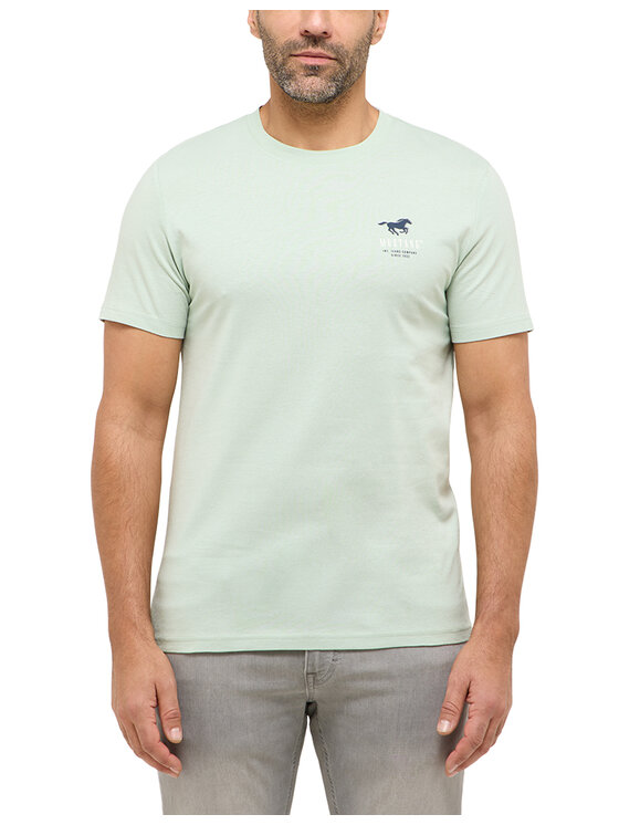Mustang Mustang T-Shirt Style Austin Zielony Regular Fit