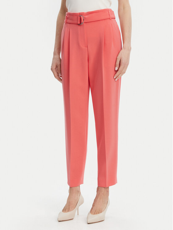 BOSS BOSS Текстилни панталони Tapiah 50490037 Коралов Regular Fit