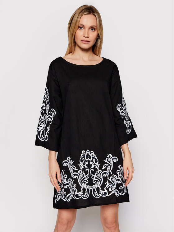 Vestito da giorno Milly IC21 111 Nero Regular Fit