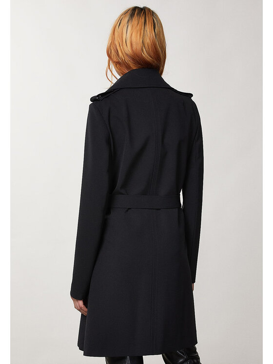 Patrizia Pepe Patrizia Pepe Μπουφάν αδιάβροχο CO0188 Μαύρο Regular Fit