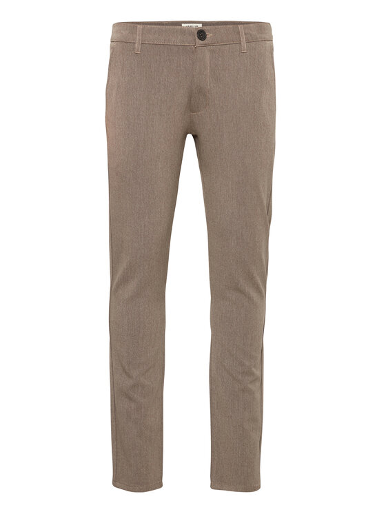 Solid Chino nohavice 21200141 Béžová Slim Fit