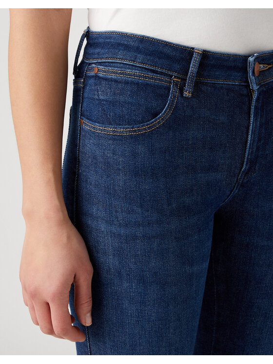 Wrangler Wrangler Jeansy SKINNY Niebieski Skinny Fit