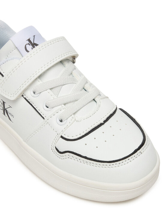 Calvin Klein Calvin Klein Sneakersy Low Cut Lace-Up/Velcro V1X9-83278-1355 S Bílá