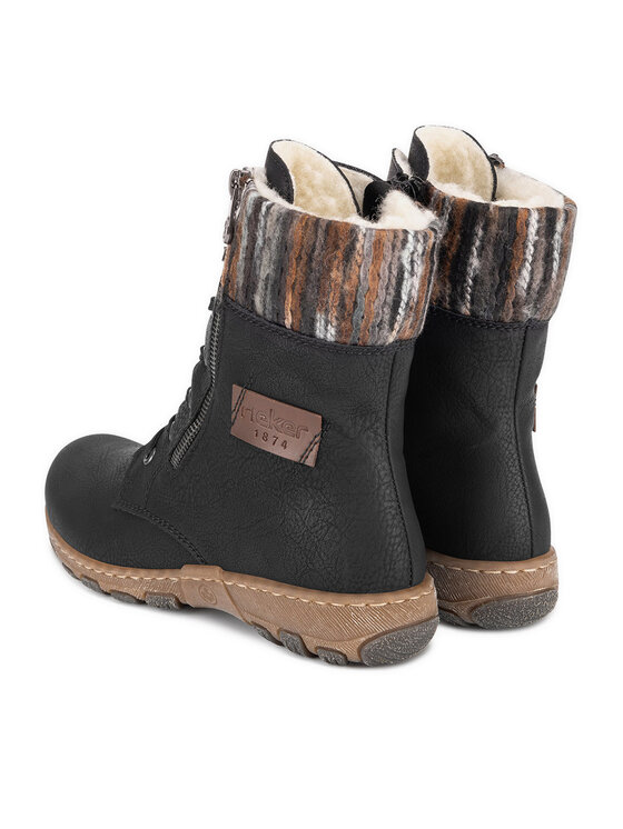 Rieker Rieker Botine Z0123-01 Negru