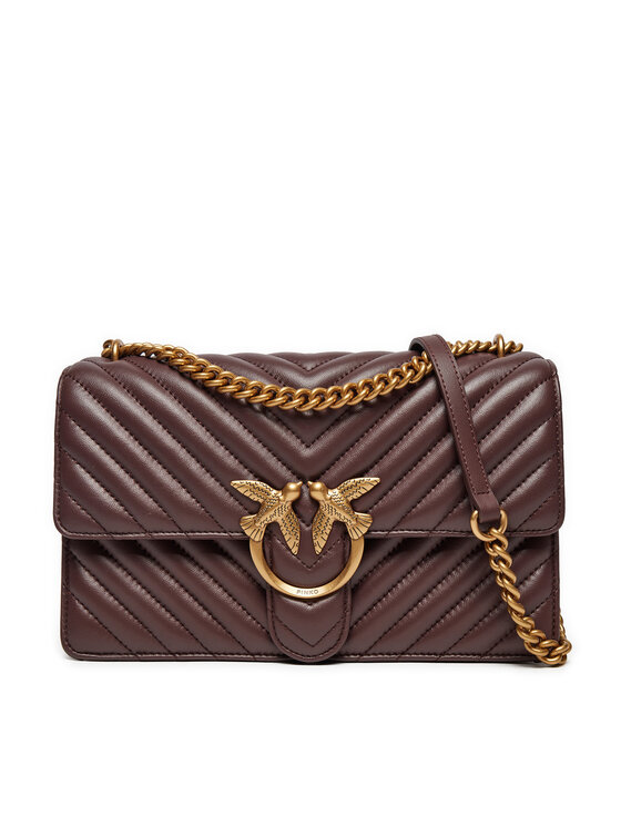 PINKO PINKO Ročna torba Love One Classic Dc AI 24-25 PLTT 100941 A0GK Bordo rdeča