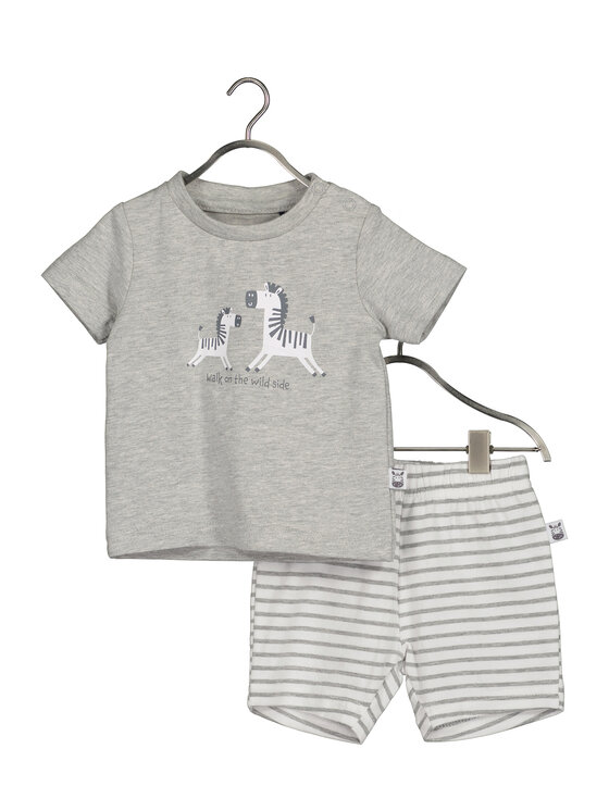 Blue Seven Blue Seven Set T-Shirt und Shorts 422192 X Grau Regular Fit