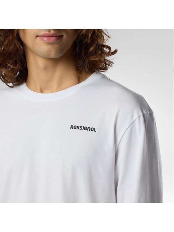 Rossignol Rossignol Longsleeve M Long Sleeve Tee Biały Regular Fit