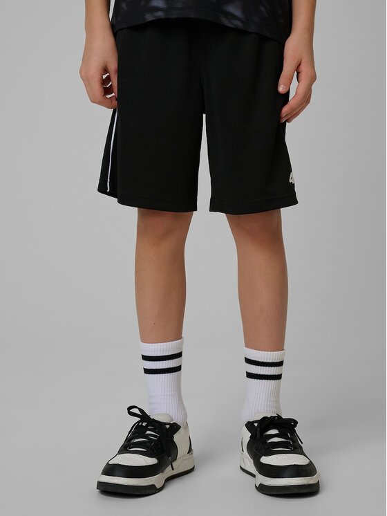 4F 4F Pantaloncini sportivi 4FJRSS26TFSHM1693-20S Nero Regular Fit