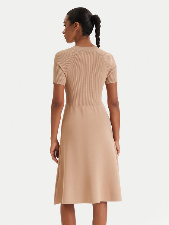 Armani Exchange Armani Exchange Strickkleid XW001885 AF10352 Beige Regular Fit