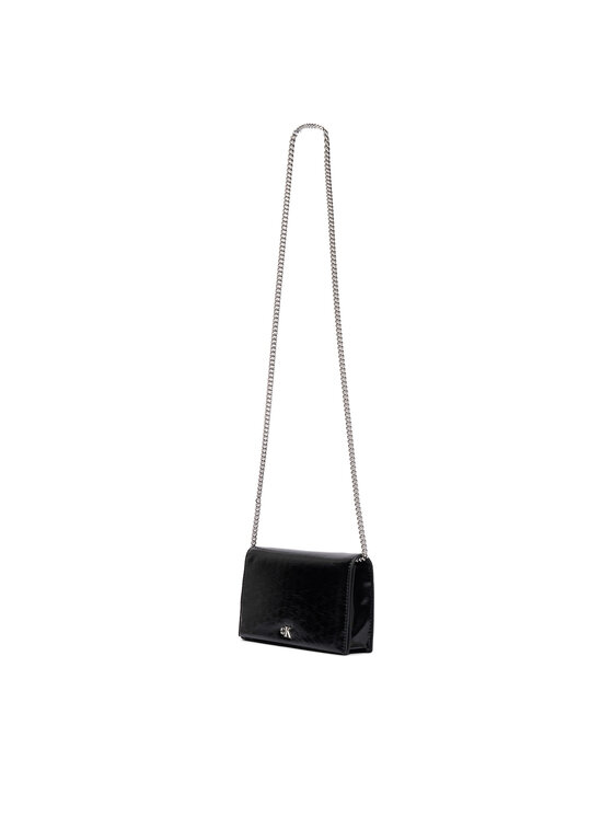 Calvin Klein Calvin Klein Kabelka Ck Metallic Wallet On Chain LV04F3320G Čierna