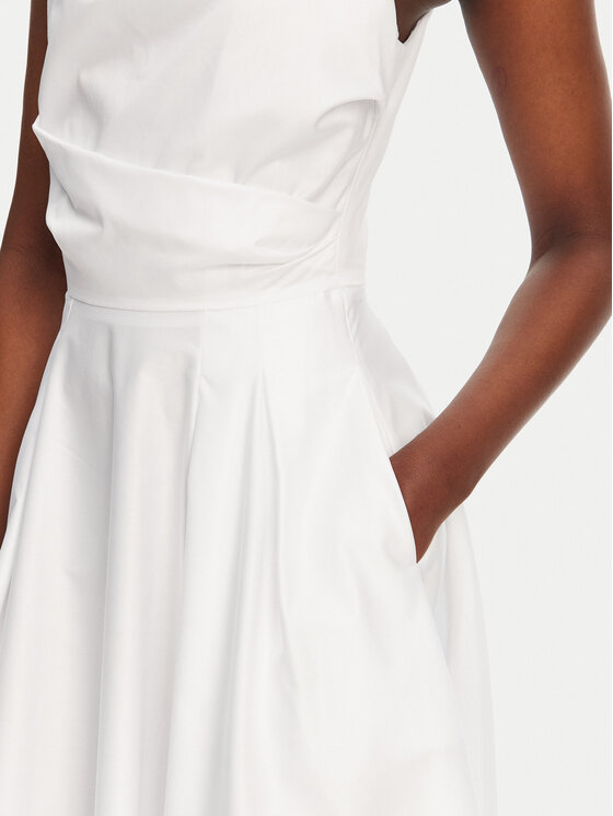 Elisabetta Franchi Elisabetta Franchi Sukienka koktajlowa ABT5252E2 100 Biały Regular Fit