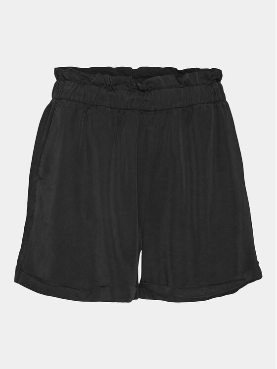 Vero Moda Vero Moda Šortky z materiálu Harper 10283731 Černá Loose Fit