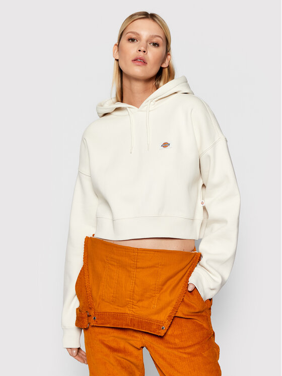 Dickies Mikina Oakport DK0A4XJT Écru Regular Fit