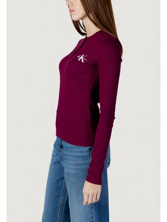 Calvin Klein Jeans Calvin Klein Jeans T-shirt LV047E201G Bordeaux Casual Fit