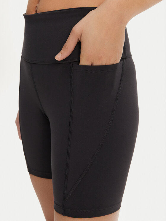 Reebok Reebok Pantaloni scurți sport High-Rise Bike Shorts 5 118672 Negru Slim Fit