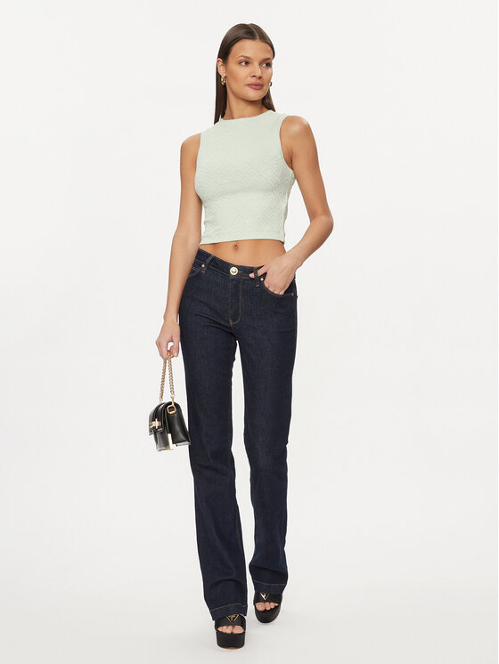 Guess Guess Majica Ofelia W4GP52 KBYN0 Zelena Regular Fit