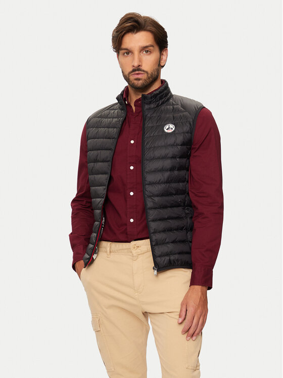 Jott Vesta Tom P000MDOW04 Čierna Slim Fit