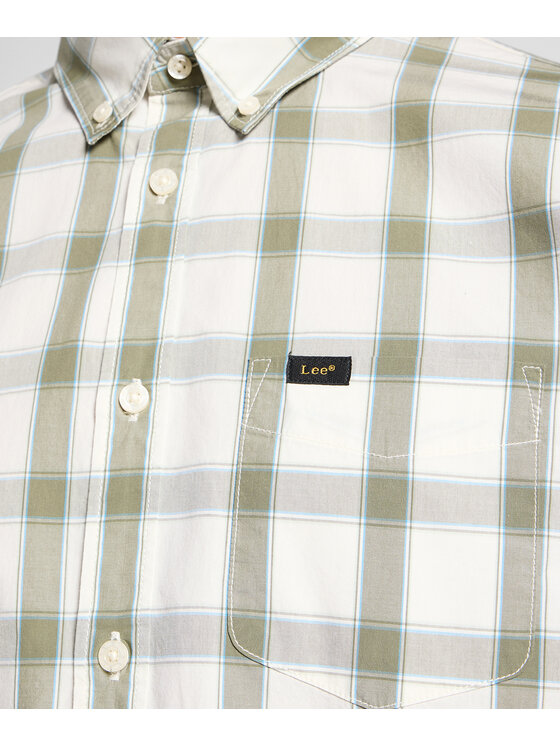 Lee Lee Camicia 112363897 Beige Regular Fit