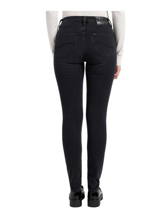 Lee Lee Jeansy 112370899 Szary Skinny Fit