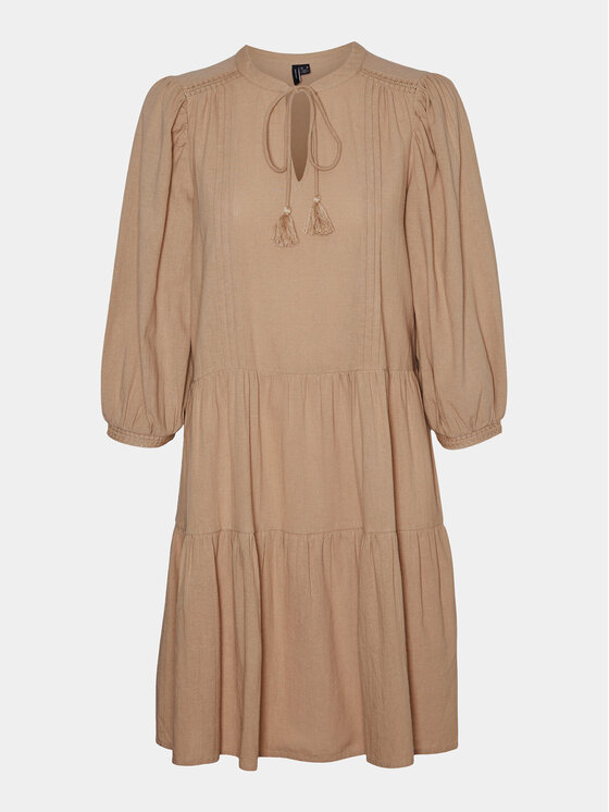 Vero Moda Vero Moda Літня сукня Pretty 10279712 Бежевий Regular Fit