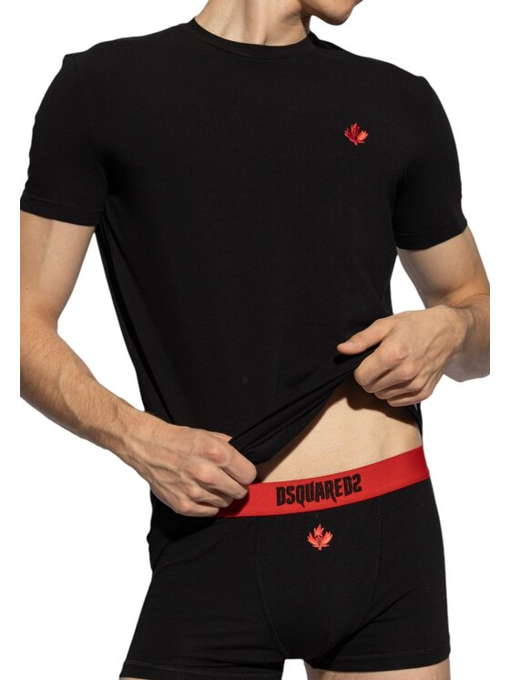 Dsquared2 Underwear Dsquared2 Underwear T-shirt T shirt - Dsquared - horror jacquard Nero Regular Fit