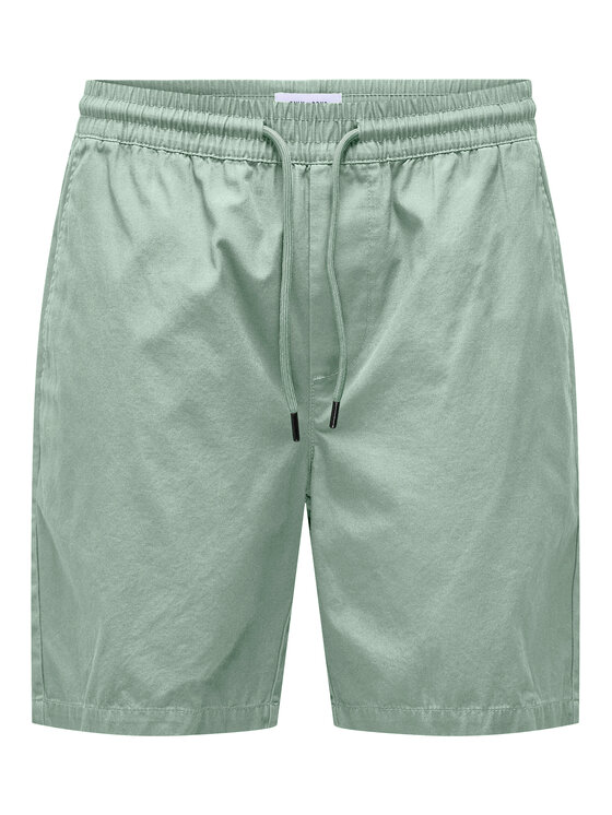Only & Sons Only & Sons Szorty materiałowe Tel 22027949 Zielony Regular Fit
