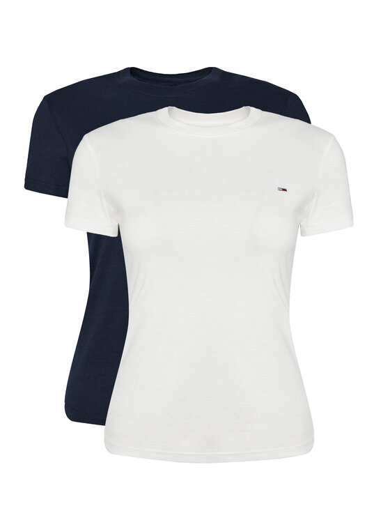 Tommy Jeans Tommy Jeans Komplet t-shirtów DW0DW21366 Kolorowy Slim Fit