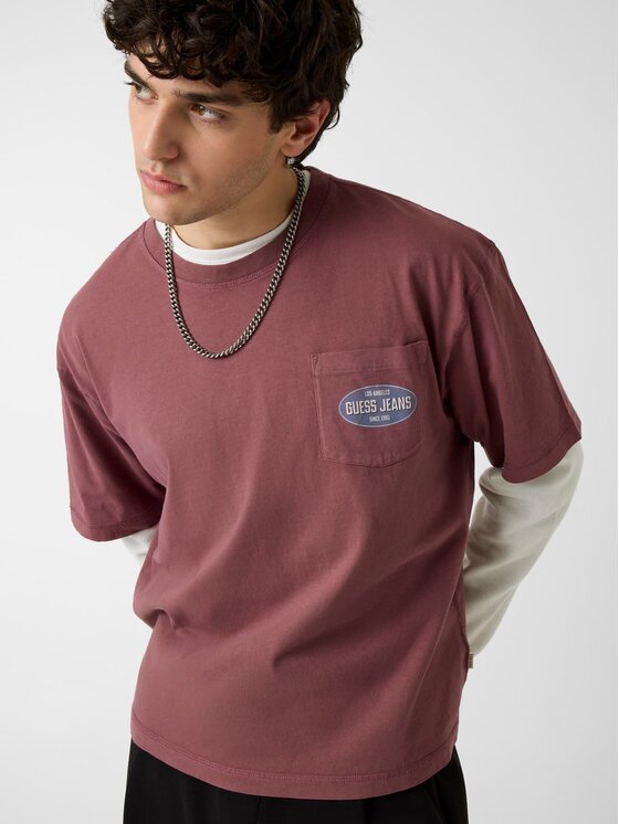 Guess Guess T-Shirt 183252 Červená Classic Fit