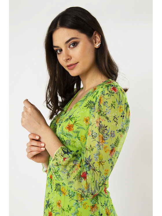 QUIOSQUE QUIOSQUE Každodenné šaty GREEN WALL Zelená Regular Fit