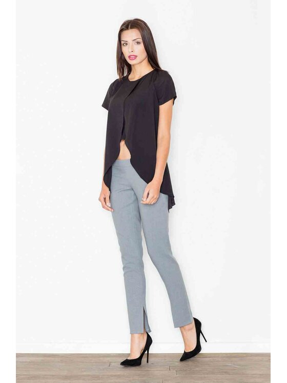 FIGL FIGL Halenka M465 Černá Regular Fit
