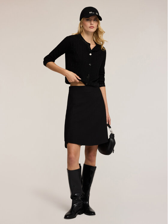 Motivi Motivi Cardigan M442W003540N033 Nero Regular Fit