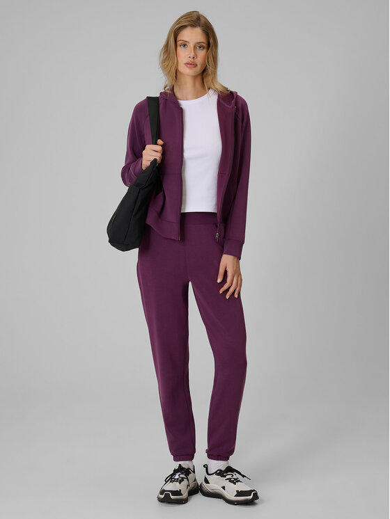4F 4F Bluza ESSENTIAL Fioletowy Regular Fit