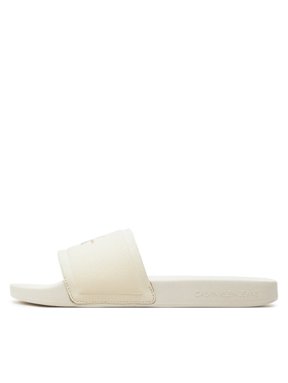 Calvin Klein Jeans Calvin Klein Jeans Чехли Slide Institutional Metallic YM0YM01018 Сив