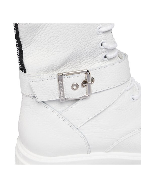 Steve Madden Steve Madden Trapper stila apavi Mae Bootie SM19000034 SM19000034-107 Balts