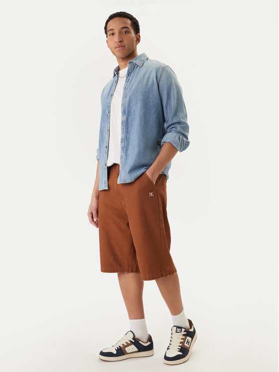 DC Shoes DC Shoes Pantaloni scurți de blugi EDYWS03167 Cupru Wide Leg