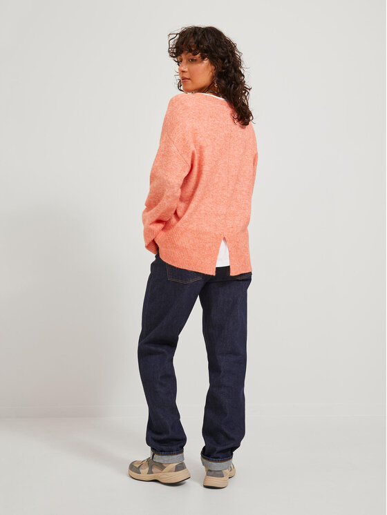 JJXX JJXX Sweter Lica 12246506 Pomarańczowy Regular Fit