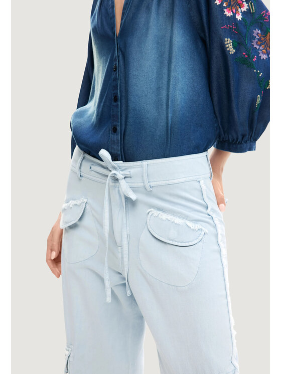 Desigual Desigual Chinos PANT_VILLAGE Blau Casual Fit