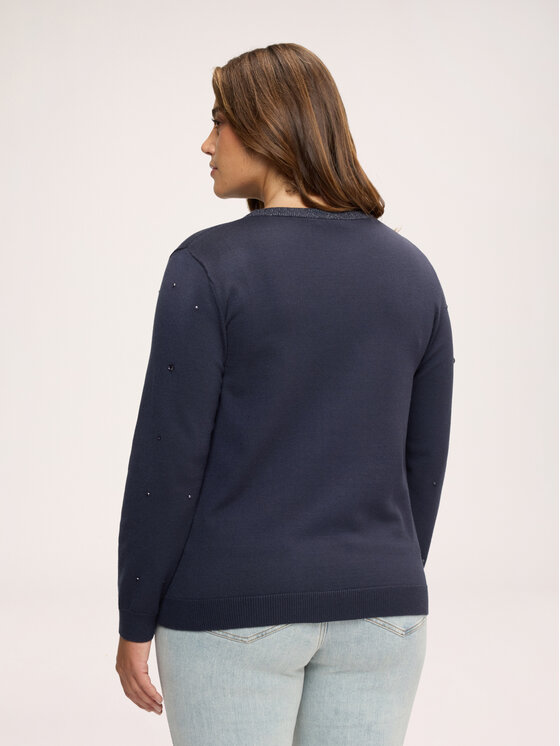 Fiorella Rubino Fiorella Rubino Sweter M444L008711N034 Niebieski Regular Fit