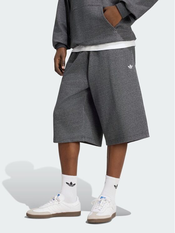 adidas adidas Szorty sportowe 168877 Szary ciemny Loose Fit