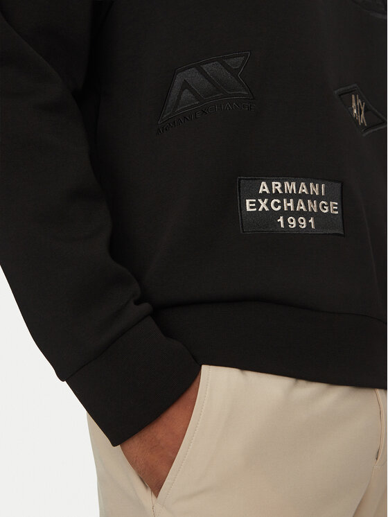 Armani Exchange Armani Exchange Majica dugih rukava XM000479 AF10818 UC001 Crna Regular Fit