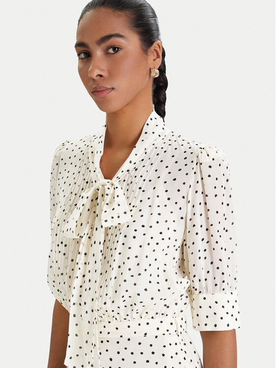 Luisa Spagnoli Luisa Spagnoli Haljina košulja Pinasca 542839 Écru Regular Fit