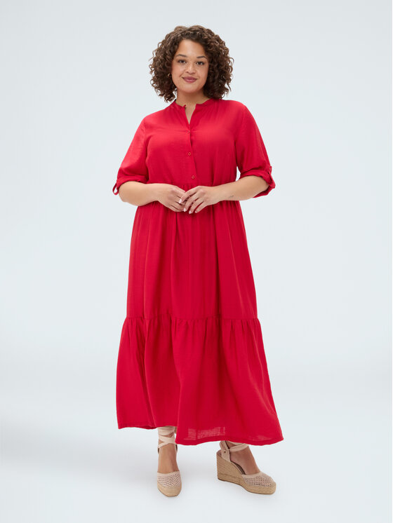 Fiorella Rubino Fiorella Rubino Abito da sera 7025T001876N016 Rosso A-Line Fit
