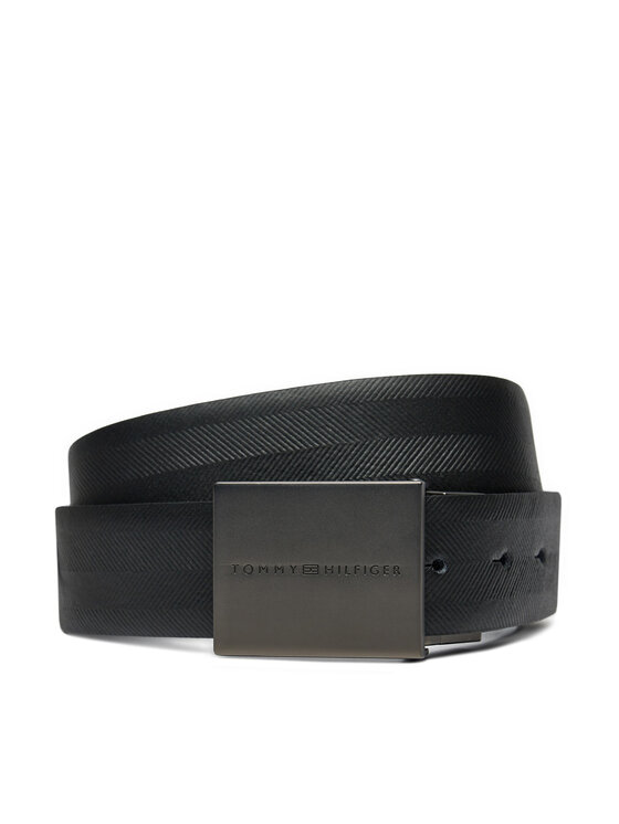 Tommy Hilfiger Pánsky opasok AM0AM12843 Tmavomodrá