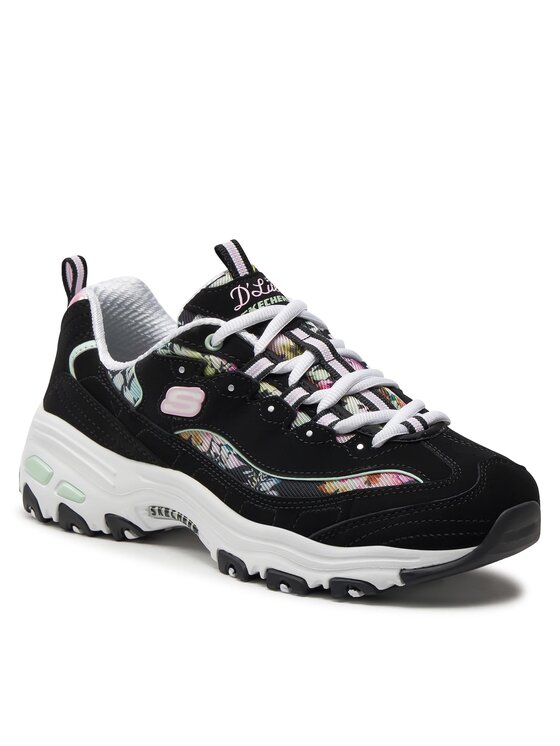 Skechers Skechers Sneakersy D'Lites-Blooming Fields 149794/BKMT Czarny