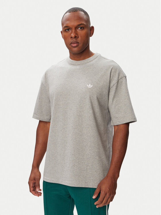 adidas Tricou Trefoil Essentials IA7533 Gri deschis Regular Fit