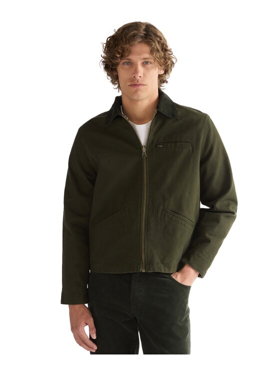Wrangler Wrangler Kurtka przejściowa 112387065 Zielony Regular Fit