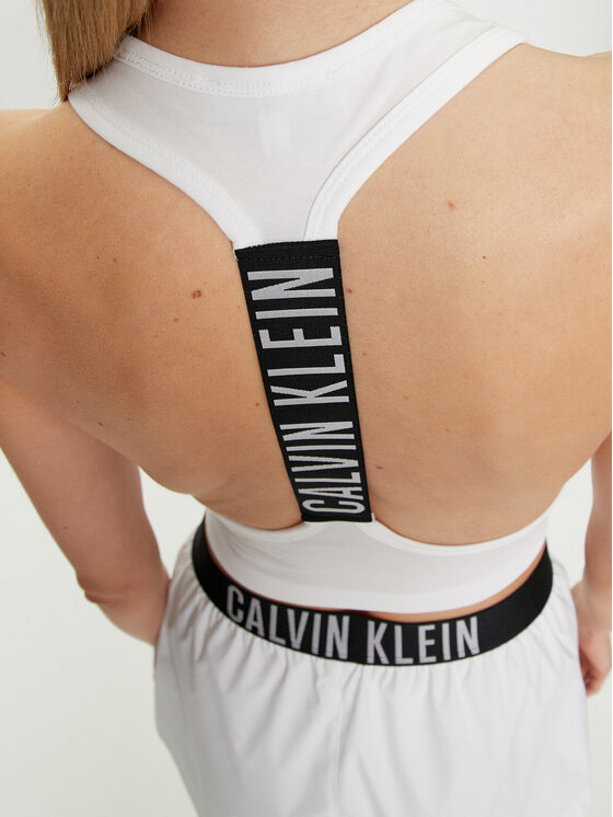 Calvin Klein Swimwear Calvin Klein Swimwear Marškinėliai KW0KW02481 Balta Slim Fit